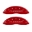 Picture of MGP 4 Caliper Covers Engraved Front & Rear Block-Charger Red finish silver ch
