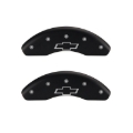 Picture of MGP Front set 2 Caliper Covers Engraved Front MGP Red finish silver ch