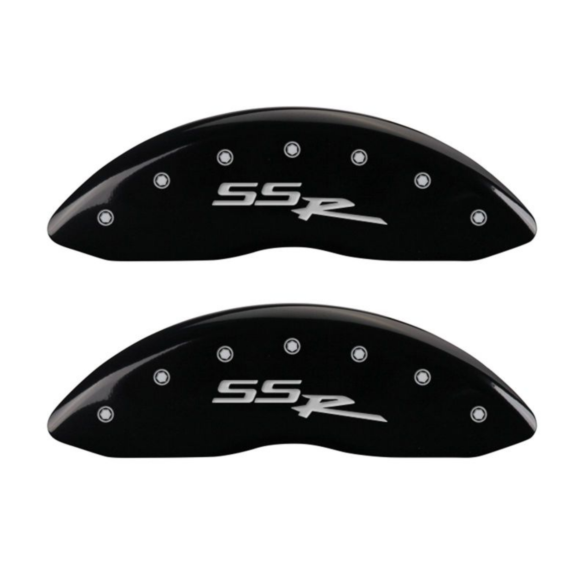 Picture of MGP 4 Caliper Covers Engraved Front & Rear SSR Black finish silver ch
