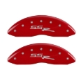 Picture of MGP 4 Caliper Covers Engraved Front & Rear SSR Red finish silver ch