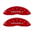 Picture of MGP 4 Caliper Covers Engraved Front & Rear Denali Red finish silver ch