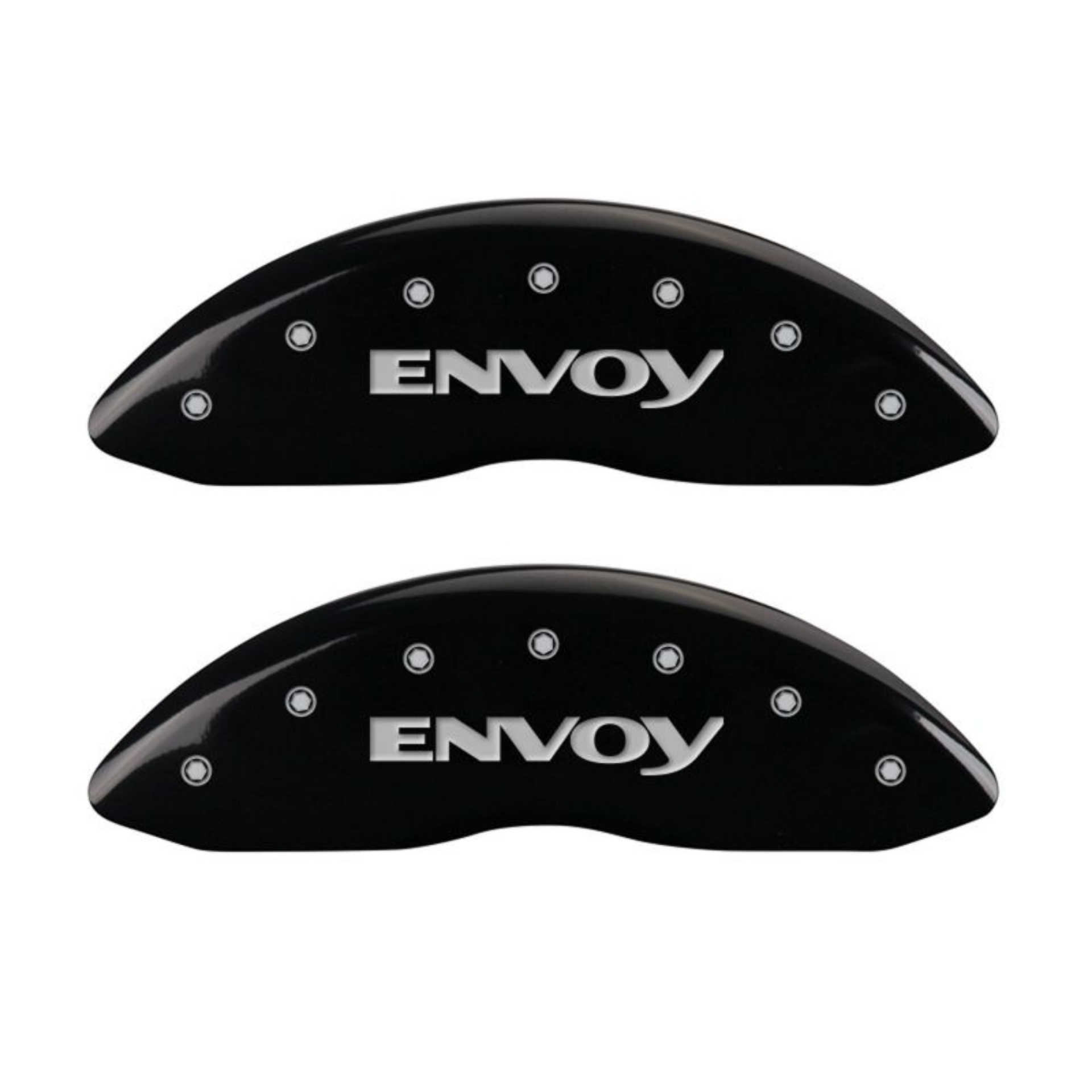 Picture of MGP 4 Caliper Covers Engraved Front & Rear Envoy Black finish silver ch
