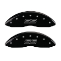 Picture of MGP 4 Caliper Covers Engraved Front & Rear Trailblazer style-SS Black finish silver ch
