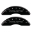 Picture of MGP 4 Caliper Covers Engraved Front C6-Corvette Engraved Rear C6-Z06 Black finish silver ch
