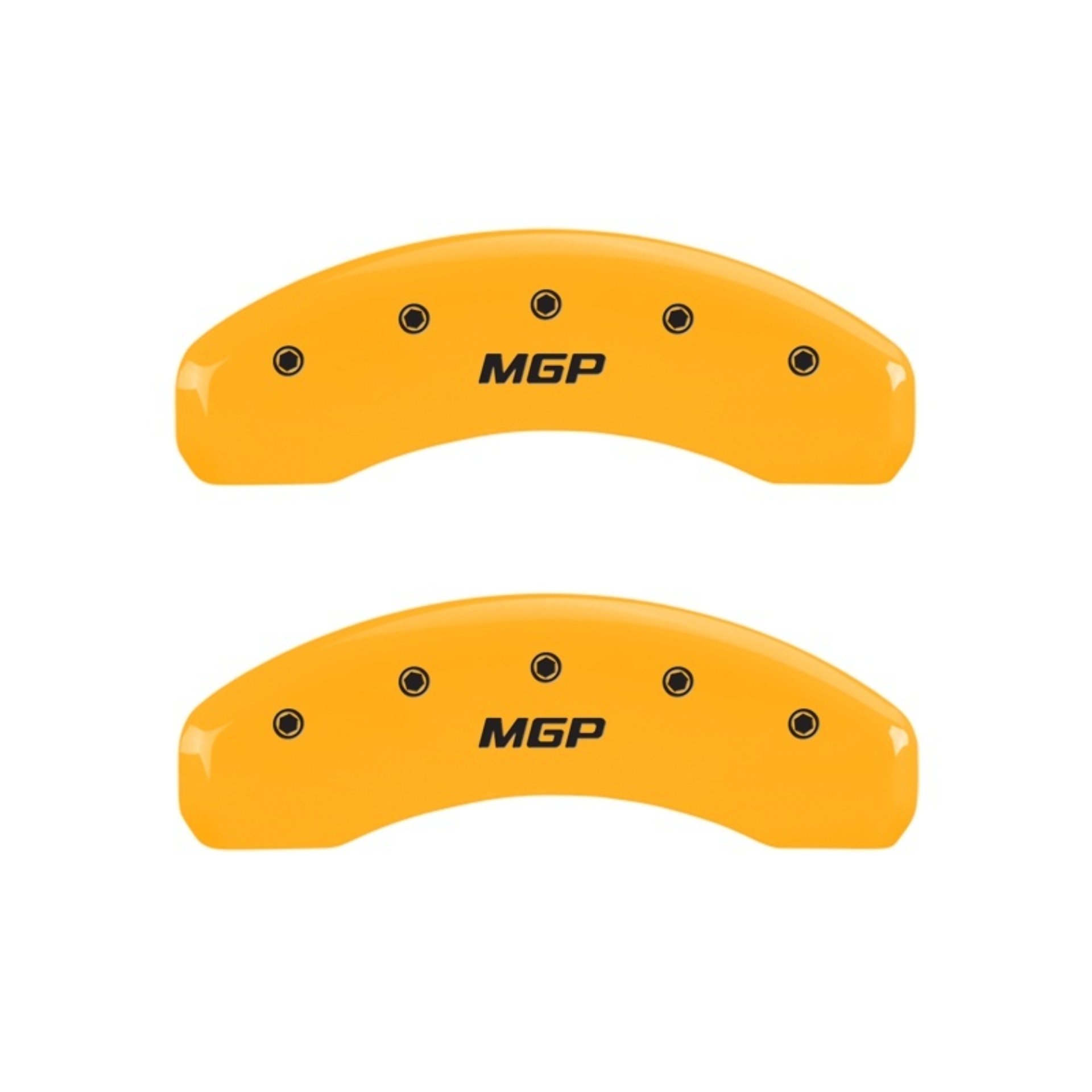 Picture of MGP Rear set 2 Caliper Covers Engraved Rear MGP Yellow finish black ch