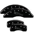 Picture of MGP 4 Caliper Covers Engraved Front & Rear MGP Black finish silver ch