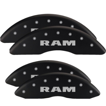 Picture of MGP 4 Caliper Covers Engraved Front & Rear MGP Yellow finish black ch