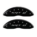 Picture of MGP 4 Caliper Covers Engraved Front & Rear SRT8 Black finish silver ch