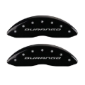 Picture of MGP 4 Caliper Covers Engraved Front & Rear With out stripes-Durango Black finish silver ch
