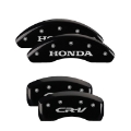 Picture of MGP 4 Caliper Covers Engraved Front Honda Engraved Rear CR-V Black finish silver ch