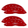 Picture of MGP 4 Caliper Covers Engraved Front & Rear MGP Red finish silver ch