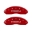 Picture of MGP 4 Caliper Covers Engraved Front & Rear Cobra Red finish silver ch