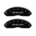 Picture of MGP 4 Caliper Covers Engraved Front Shelby Engraved Rear Tiffany Snake Black finish silver ch