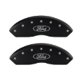 Picture of MGP 4 Caliper Covers Engraved Front Shelby Engraved Rear Tiffany Snake Black finish silver ch