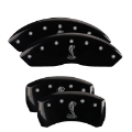 Picture of MGP 4 Caliper Covers Engraved Front & Rear Tiffany Snake Black finish silver ch