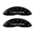 Picture of MGP 4 Caliper Covers Engraved Front & Rear Acura Black finish silver ch