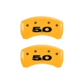 Picture of MGP Rear set 2 Caliper Covers Engraved Rear Cobra Yellow finish black ch
