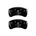 Picture of MGP Rear set 2 Caliper Covers Engraved Rear GT500 Shelby & Cobra Black finish silver ch