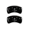Picture of MGP Rear set 2 Caliper Covers Engraved Rear GT500 Shelby & Cobra Black finish silver ch
