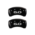 Picture of MGP Rear set 2 Caliper Covers Engraved Rear 50 Black finish silver ch