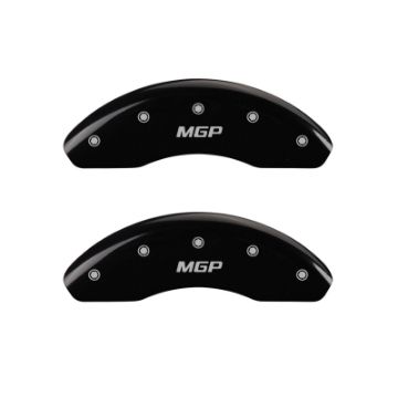 Picture of MGP Rear set 2 Caliper Covers Engraved Rear Tiffany Snake Black finish silver ch