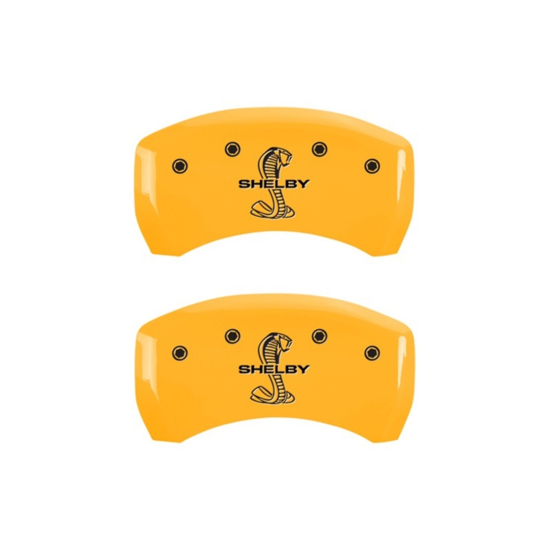 Picture of MGP Rear set 2 Caliper Covers Engraved Rear Tiffany Snake Yellow finish black ch