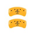 Picture of MGP Rear set 2 Caliper Covers Engraved Rear Tiffany Snake Yellow finish black ch