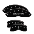 Picture of MGP Rear set 2 Caliper Covers Engraved Rear Tiffany Snake Black finish silver ch