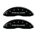 Picture of MGP 4 Caliper Covers Engraved Front Escalade Engraved Rear EXT Black finish silver ch