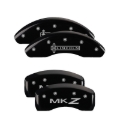 Picture of MGP 4 Caliper Covers Engraved Front Escalade Engraved Rear EXT Black finish silver ch