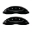 Picture of MGP 4 Caliper Covers Engraved Front & Rear Style 2-Chrysler Wing Black finish silver ch