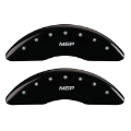 Picture of MGP 4 Caliper Covers Engraved Front & Rear GMC Black finish silver ch