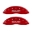 Picture of MGP 4 Caliper Covers Engraved Front & Rear GMC Red finish silver ch