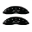 Picture of MGP 4 Caliper Covers Engraved Front & Rear Bowtie Black finish silver ch