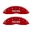 Picture of MGP 4 Caliper Covers Engraved Front & Rear Silverado style-SS Red finish silver ch