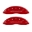 Picture of MGP 4 Caliper Covers Engraved Front & Rear Avalanche Red finish silver ch