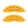 Picture of MGP 4 Caliper Covers Engraved Front & Rear Avalanche Yellow finish black ch