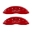 Picture of MGP 4 Caliper Covers Engraved Front & Rear Avalanche style-SS Red finish silver ch