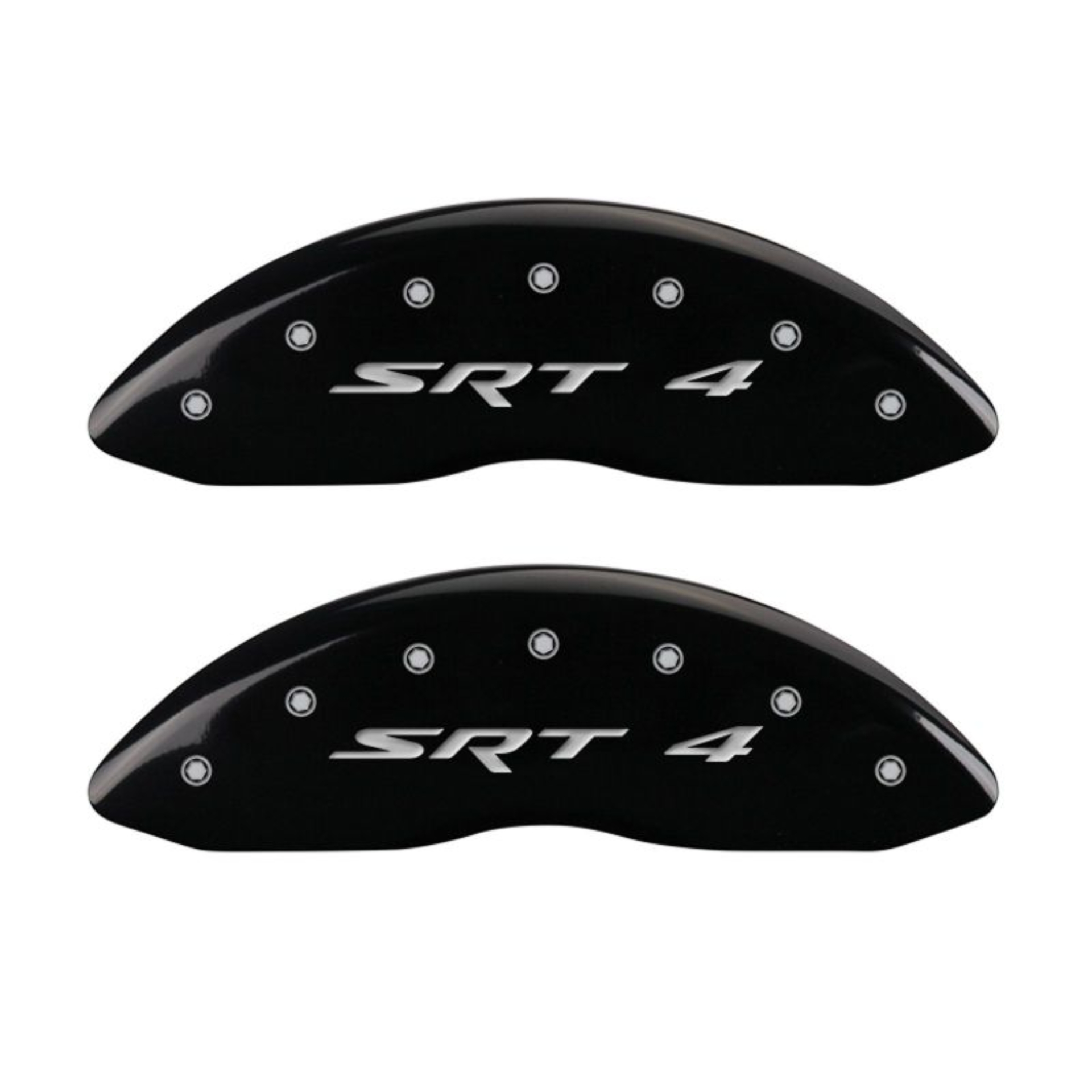 Picture of MGP 4 Caliper Covers Engraved Front & Rear SRT4 Black finish silver ch