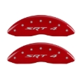 Picture of MGP 4 Caliper Covers Engraved Front & Rear SRT4 Red finish silver ch