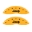 Picture of MGP 4 Caliper Covers Engraved Front JEEP Engraved Rear JEEP Grill logo Yellow finish black ch