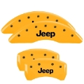 Picture of MGP 4 Caliper Covers Engraved Front & Rear MGP Yellow finish black ch