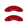 Picture of MGP 4 Caliper Covers Engraved Front Accord Engraved Rear Accord Red finish silver ch