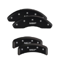Picture of MGP 4 Caliper Covers Engraved Front & Rear MGP Black finish silver ch