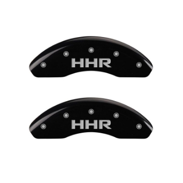 Picture of MGP 4 Caliper Covers Engraved Front & Rear HHR Black finish silver ch