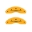 Picture of MGP 4 Caliper Covers Engraved Front & Rear Style 2-Chrysler Wing Yellow finish black ch