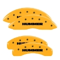 Picture of MGP 4 Caliper Covers Engraved Front & Rear MGP Yellow finish black ch