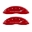 Picture of MGP 4 Caliper Covers Engraved Front & Rear With stripes-Avenger Red finish silver ch