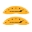Picture of MGP 4 Caliper Covers Engraved Front & Rear With stripes-Avenger Yellow finish black ch
