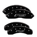 Picture of MGP 4 Caliper Covers Engraved Front & Rear MGP Black finish silver ch
